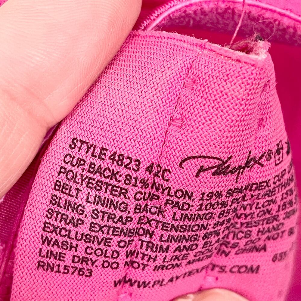 Playtex Women's Pink Stretch Intimates Padded Full Coverage Bra Size 42C - Picture 5 of 9